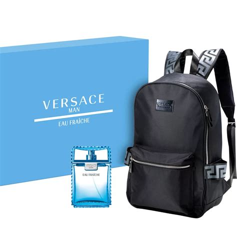 versace fraiche set|versace backpack gift set.